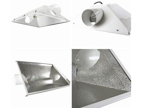 Kweken de Gekoelde Reflectors van 3XL 400W Lucht, 600W HPS MH het Lichte Reflectorkappen Tuinieren