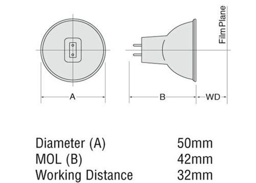 12V 100W kweken de Lichte van de de Lampvervanging van het Reflectorshalogeen Gloeilamp 3400K