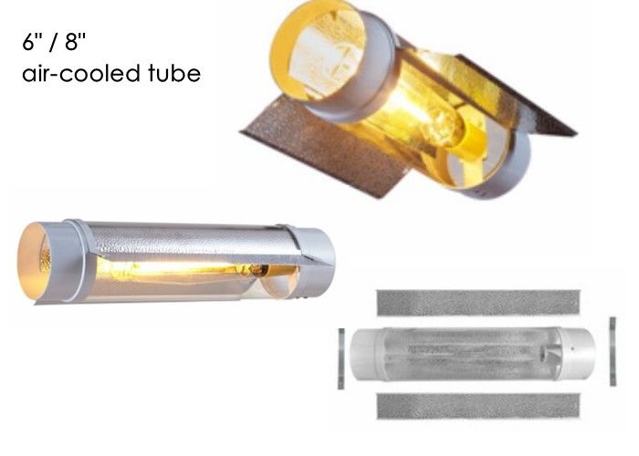 Gekoelde de Lucht van 6inch 250w kweekt Lichte Reflector hPS MH 400w 600w VERBORG 145lm/w