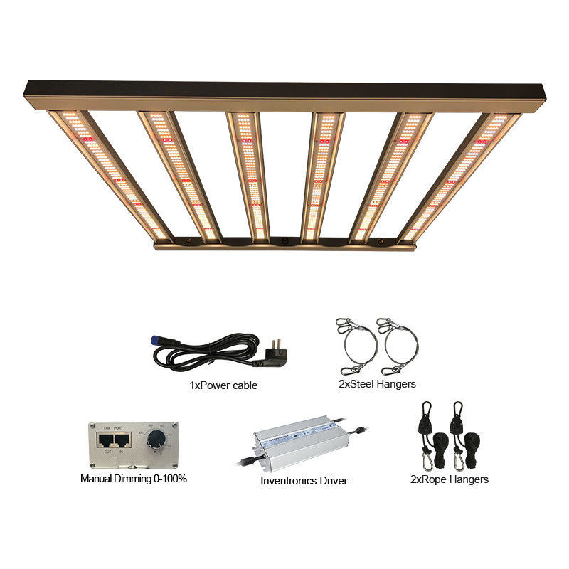 Geleide de Tuinbouw van 240VAC 2.7μmol/J kweekt Lichten 320W 6 Pijler Volledig Spectrum